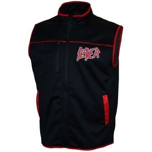 Slayer - Slayer - Silver Eagle - Deluxe Zip Front Vest - Large Black M2428SLRA3